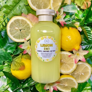 Organic Lemon - 3 in 1 - Natural Shampoo / Conditioner / Body Wash