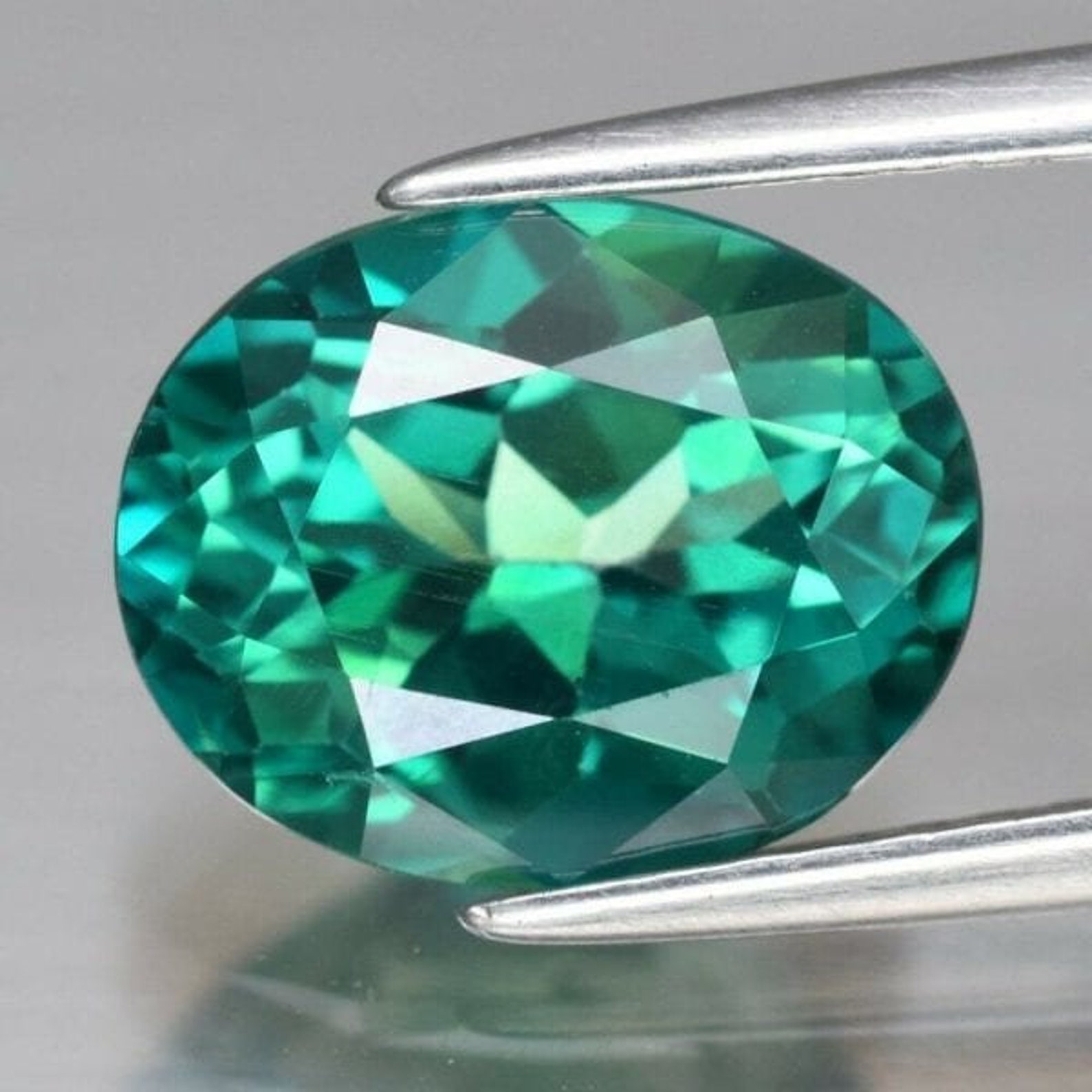 3.14ct Oval Natural Green Topaz Etsy