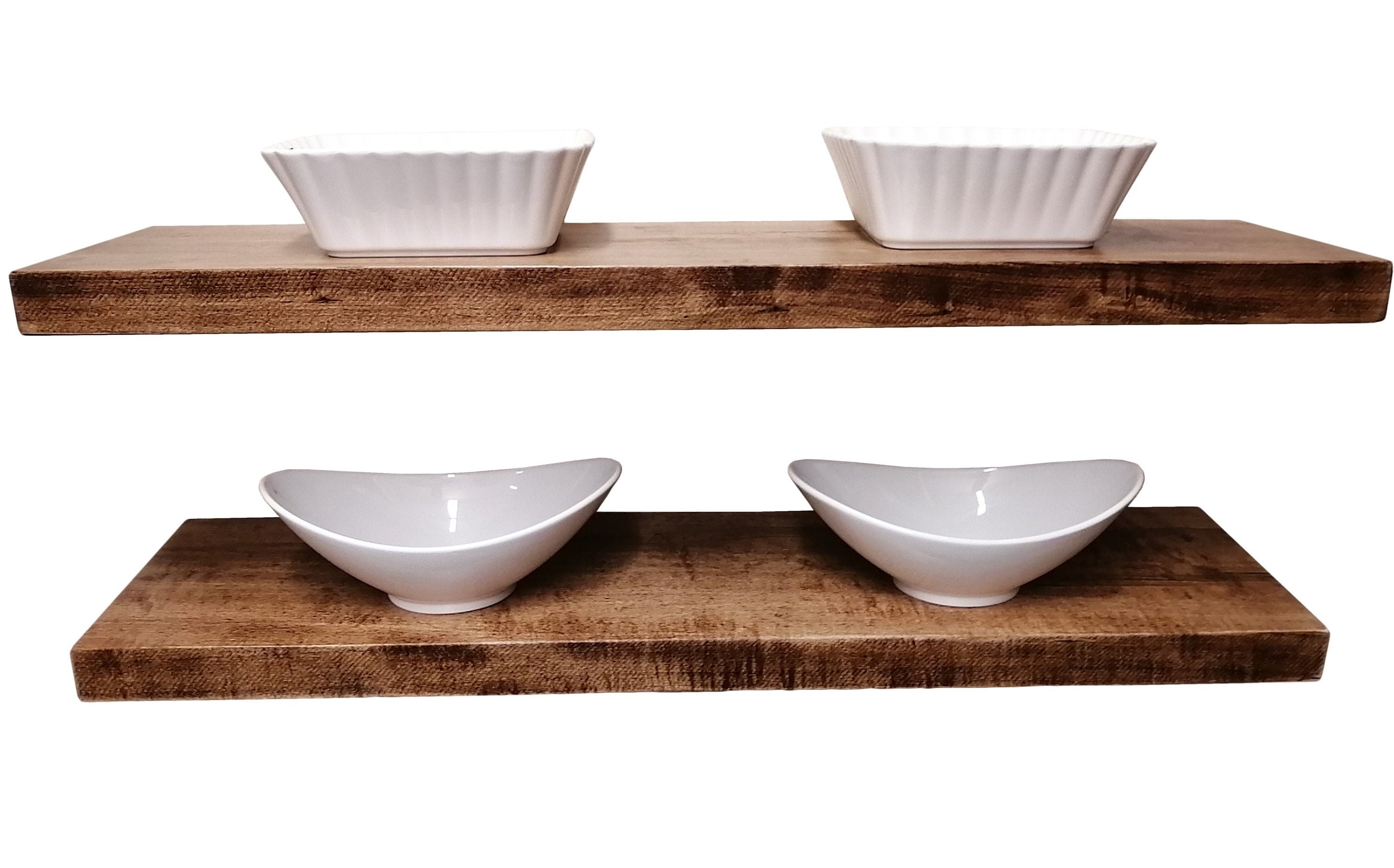 Handcrafted Maple Floating Shelves Wall Mounting Solid Wood Shelf