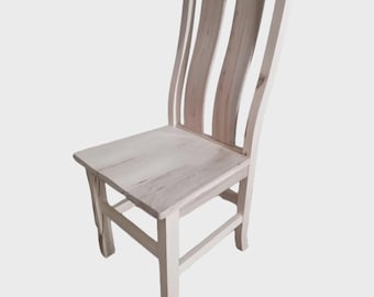 Mennonites Handmade Maple Oak Dining Chair Kit Without Stain Finish