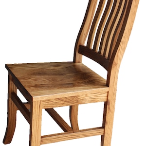 Chaise de salle à manger Mission en érable et chêne rouge sans teinture