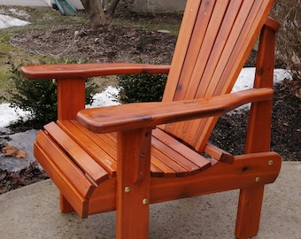Handmade Cedar High Patio Deck Cottage Chair Kit
