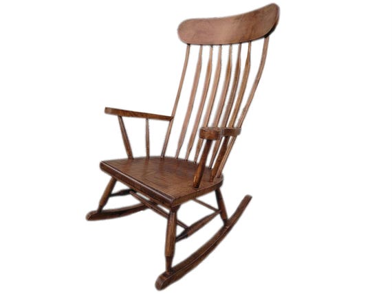 Clear Maple Boston Rocker Rocking Chair Kit With Custom Stain Finish Etsy Canada