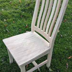 Ash Walnut Mission Dining Chair Kit Without Stain Finish