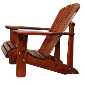 Amish Handgefertigter Standard Cedar Adirondack Terrasse Stuhl Kit Deck Cottage Rasen