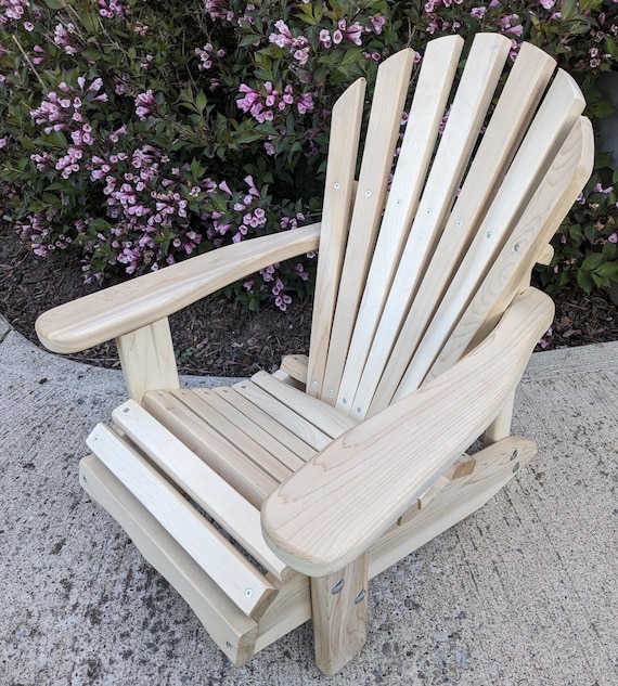 Unfinished Adirondack Chairs Curved Back Baby Cedar Adirondack