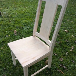 Custom Built Maple/Oak Single Slat Dining Chair Kits Without Stain Finish