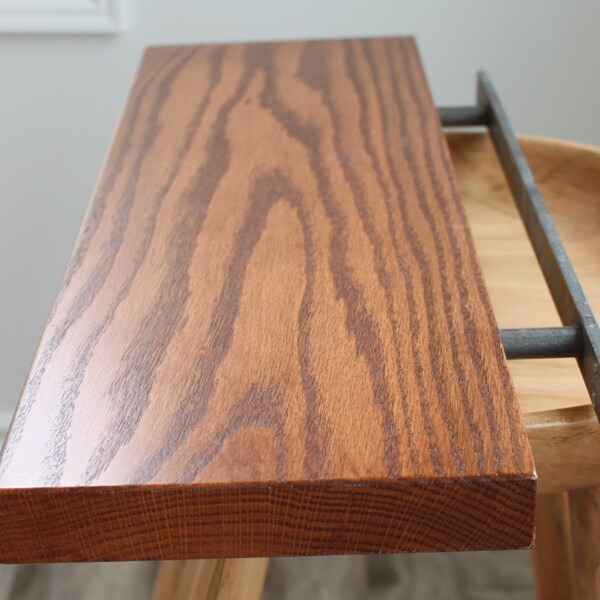 Floating Red Oak Shelves Etsy
