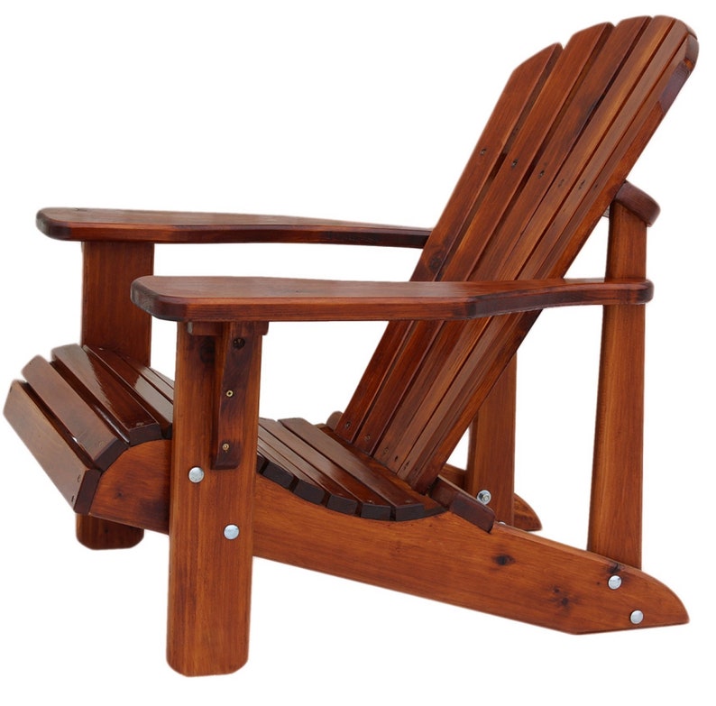 Amish Handmade Weather Resistant Cedar Adirondack Muskoka Patio Deck Cottage Lawn Front Porch Chair Kit