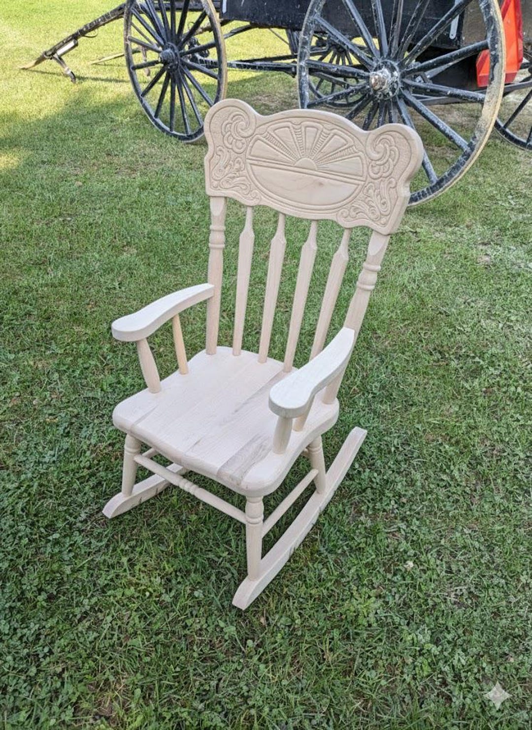 Kids Rocking Chair Kit - Mennonite Handcrafted Baby Rocker - Pressed ...