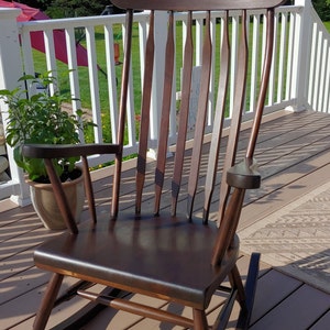 Handcrafted Black Walnut Boston Rocking Chair Kit DIY image 1