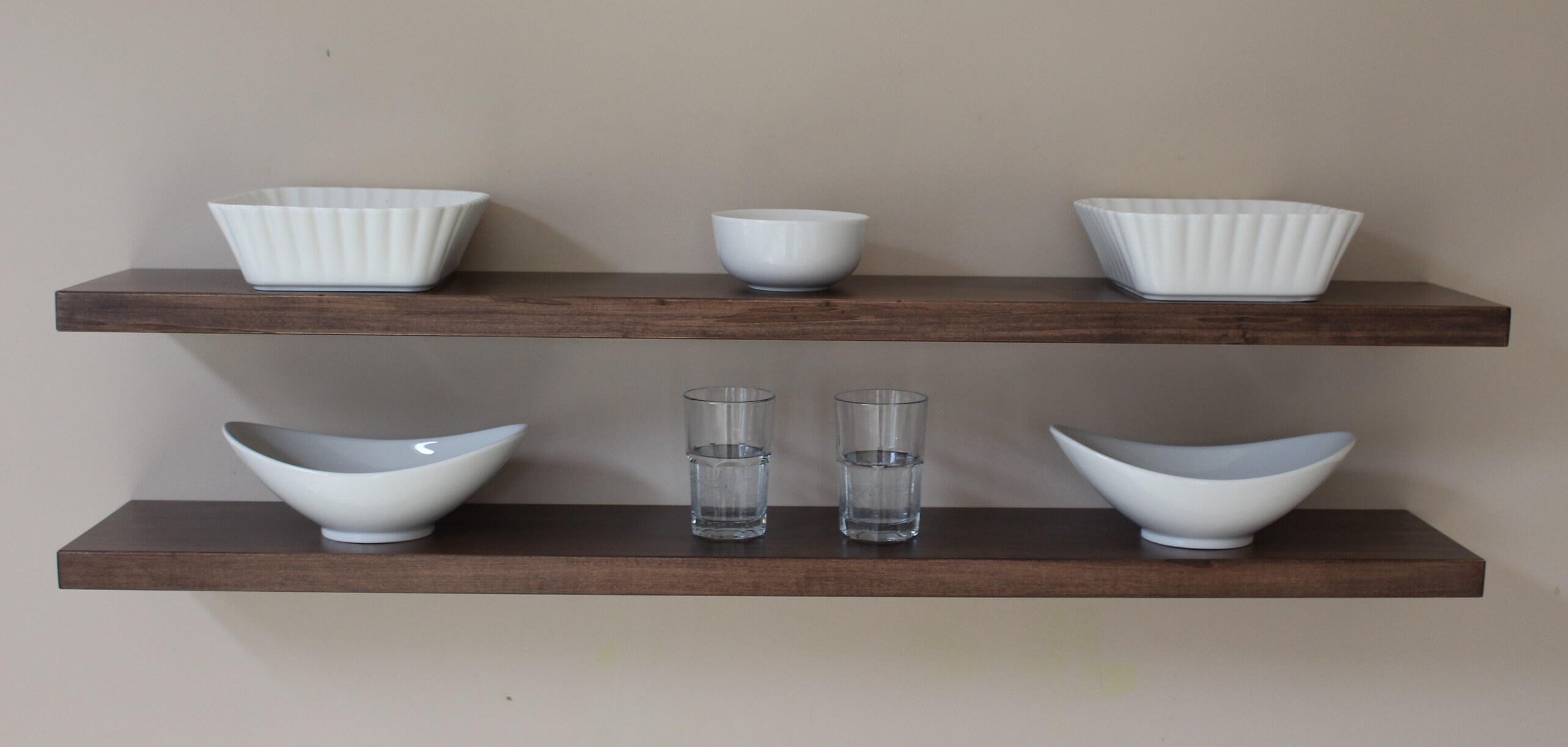 Handcrafted Maple Floating Shelves Wall Mounting Solid Wood Etsy