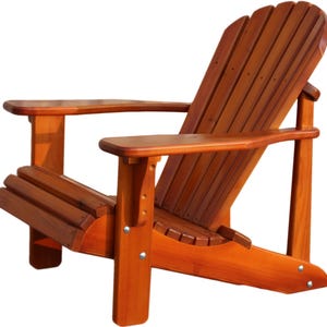 Sub-assembled Heavy Duty Cedar Adirondack Muskoka Chair With Stain Finish