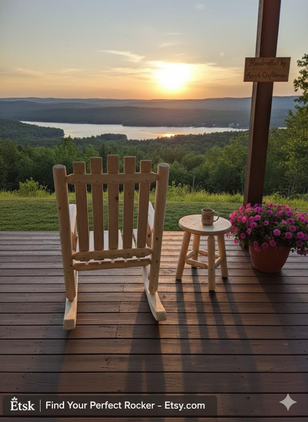 Cedar Log Rocking Chair Kit DIY Rocker - Etsy