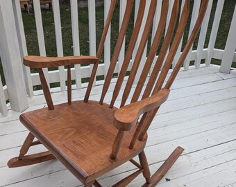 Amish/Mennonites Handmade Maple Boston Rocking Chair Kit