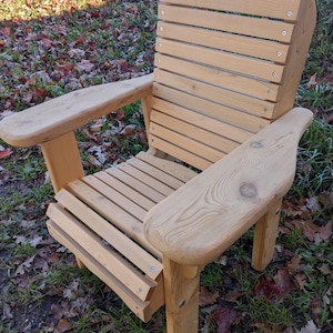 Baby Cedar High Adirondack Terrasse Deck Cottage Chair komplett montiert
