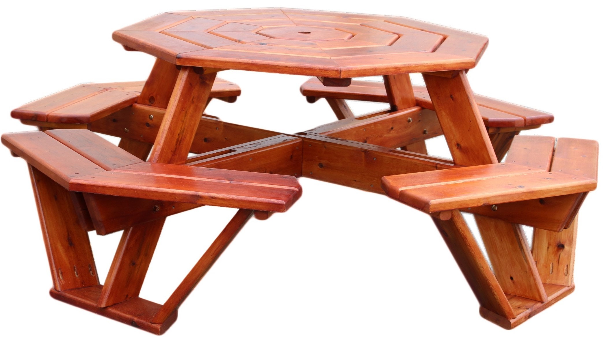 Ontario White Cedar Octagon Picnic Table Kits Etsy