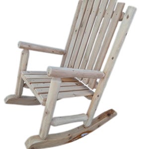 Cedar Log Rocking Chair Kit DIY Rocker