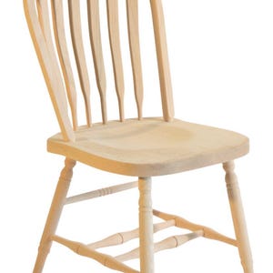 Amish Mennonite Handcrafted Oak Dining Chair Kit Without Stain Finish
