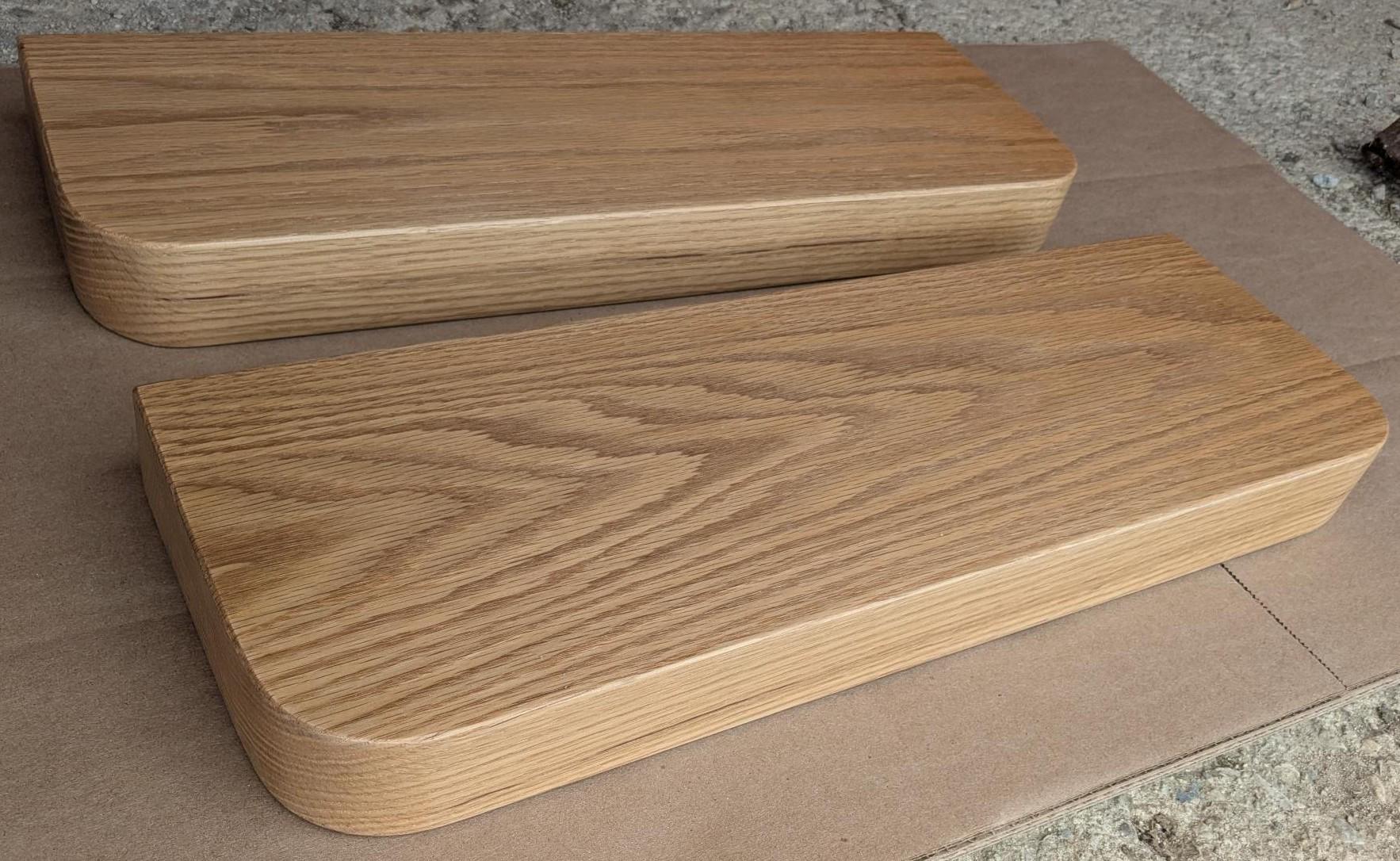 Shelf Rounded Edges Custom White Oak Shelf • Rounded Corners • No Brackets Included - Etsy