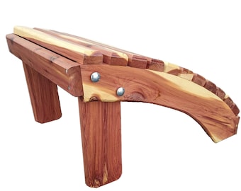 Sub-Assembled Eastern Red Cedar Foot Stool With Clear Coat