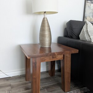 Custom Built Solid Maple Live Edge Black Walnut Coffee Side Hallway Tables image 1