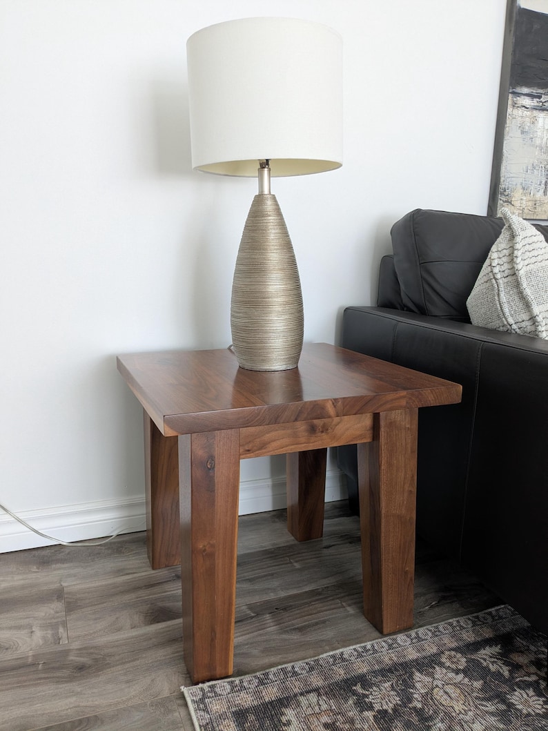 Custom Built Solid Maple Live Edge Black Walnut Coffee Side Hallway Tables image 1
