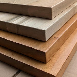 1 3/8&quot; Thick Customized Solid Maple Wood Boards Shelves Without Mounting Hardware