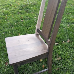 Maple Oak Open Back Dining Chair Kit With Custom Stain Finish