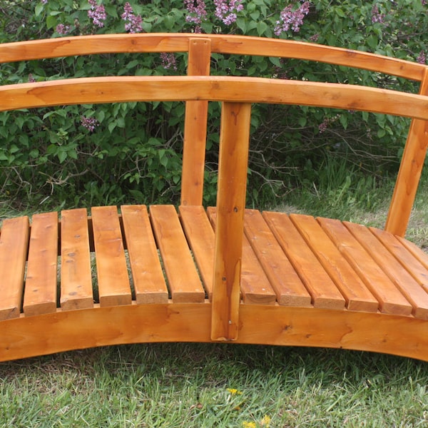 Cedar Garden Bridge Kit DIY 3' Long