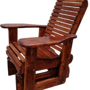 Handmade Cedar Flat Back Glider Kit, Patio Gliding Chair Kits, Cedar Rocking Chair Kit