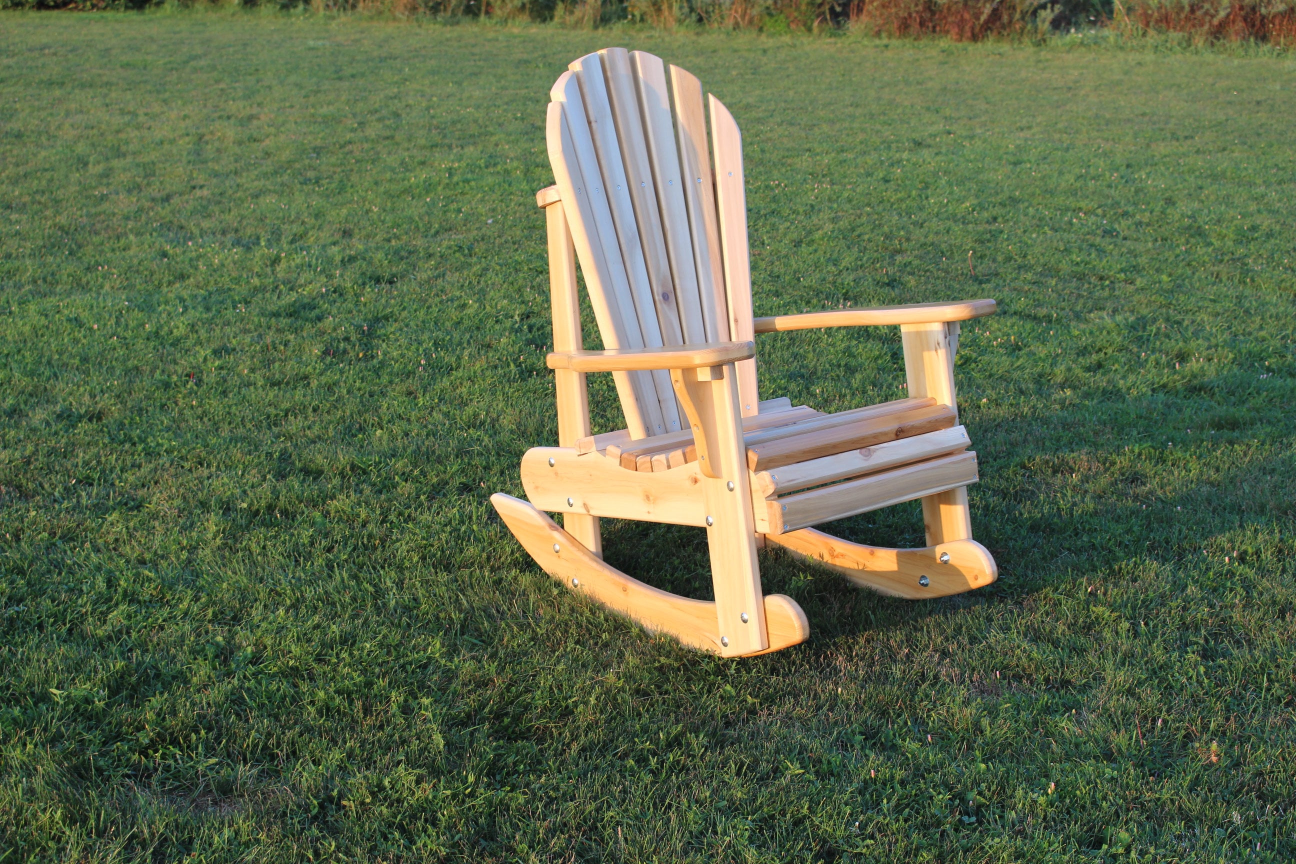 Amish Handmade Adirondack Muskoka Cedar Rocking Chair Kit Rocker Heavy ...