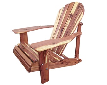 Aromatic Eastern Red Cedar Adirondack Chair Sub-assembled With Clear Finish