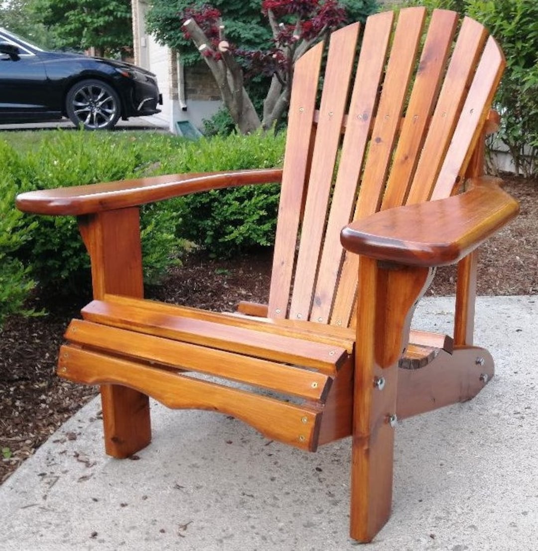 Adirondack cedar chairs deals