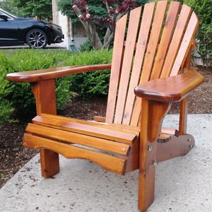 Amish Handmade Cedar Adirondack Muskoka Front Porch Cottage Chairs image 1