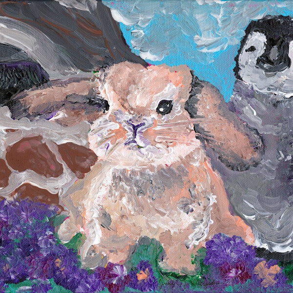 Digitaler Download NUR- "Hase, Pinguin & Giraffe"