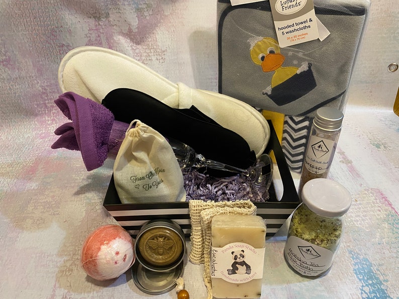 Baby Spa Basket/spa Basket for New Mom or Mom to Be Etsy