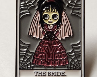 Lydia The Bride Tarot Card - Enamel Pin