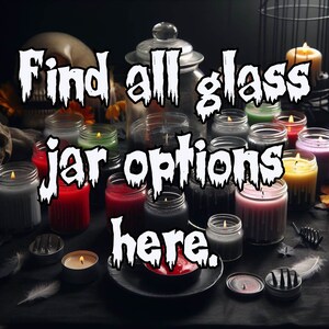Horror-Inspired Homemade 8oz Soy & Vegetable Wax Candle – Glass Jar with Presentation Box – Gothic Decor for Halloween and Scary Movie Fans.
