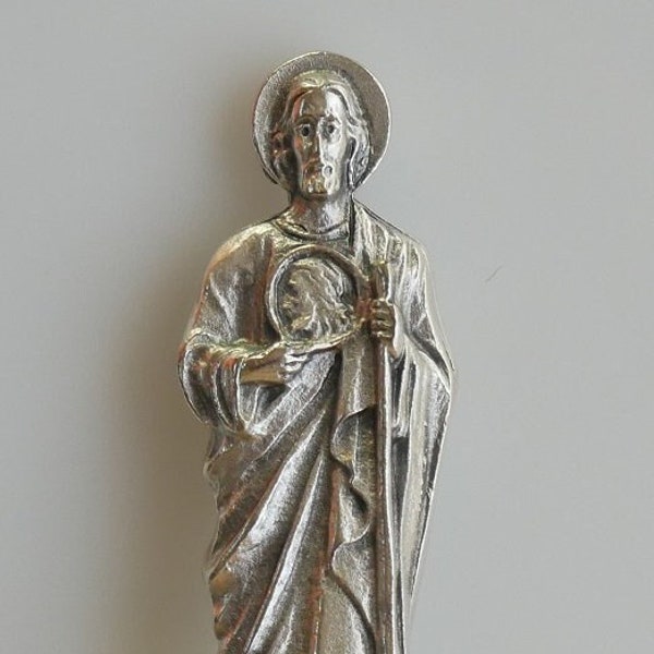 Saint Jude Italian Made 2-5/8" Tall Statue with Base Adhesive