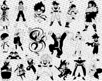 Download Free Goku Dragon Ball Etsy SVG Cut Files