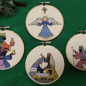 Nativity Set - Cross Stitch (4 Patterns)