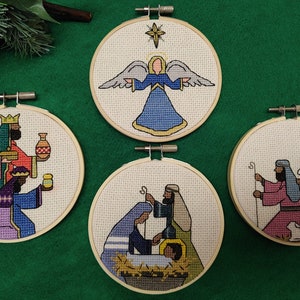 Nativity Set - Cross Stitch (4 Patterns)