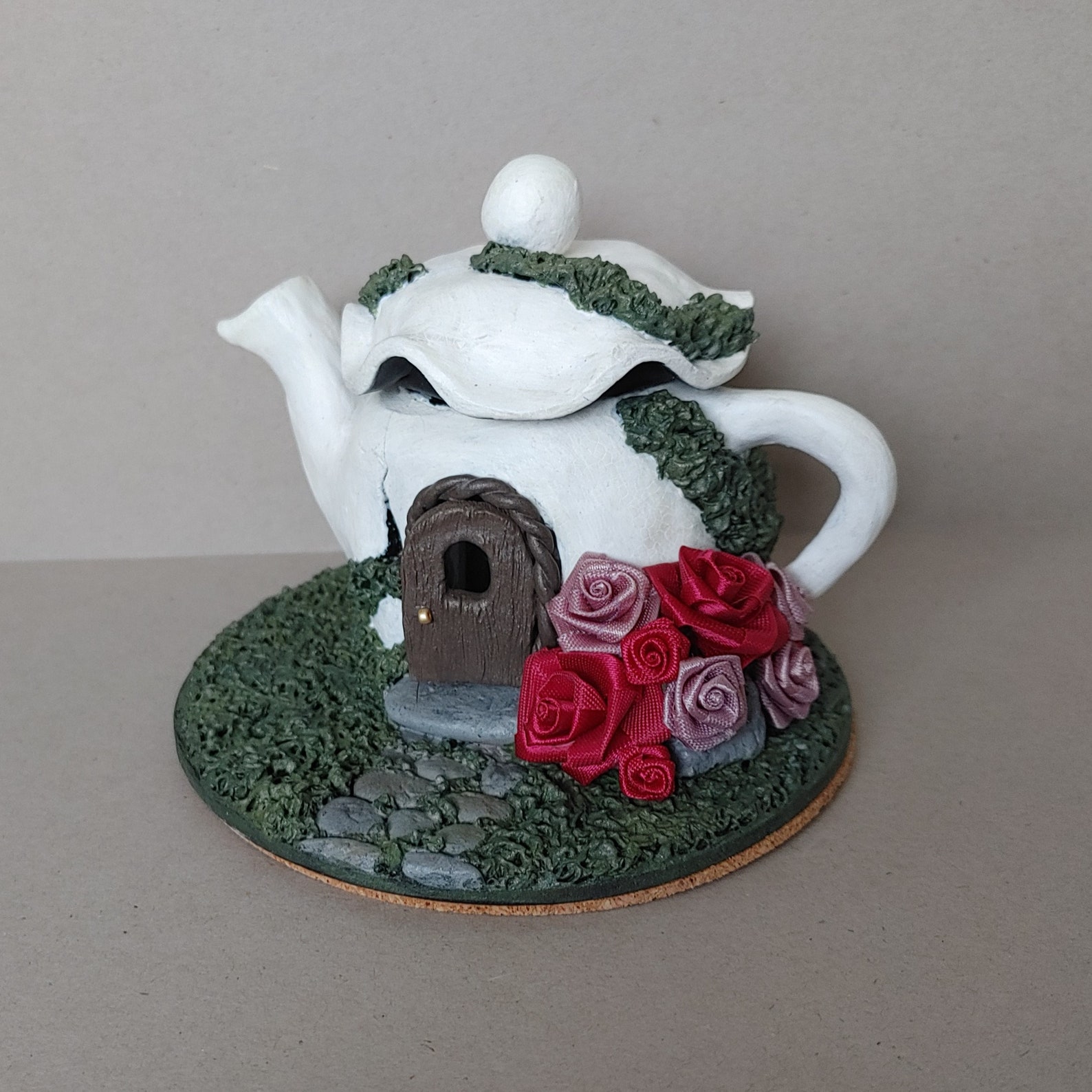 Teapot Fairy House Polymer Clay Etsy UK