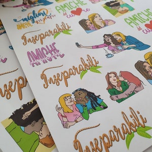 Stickers migliori amiche - best friends