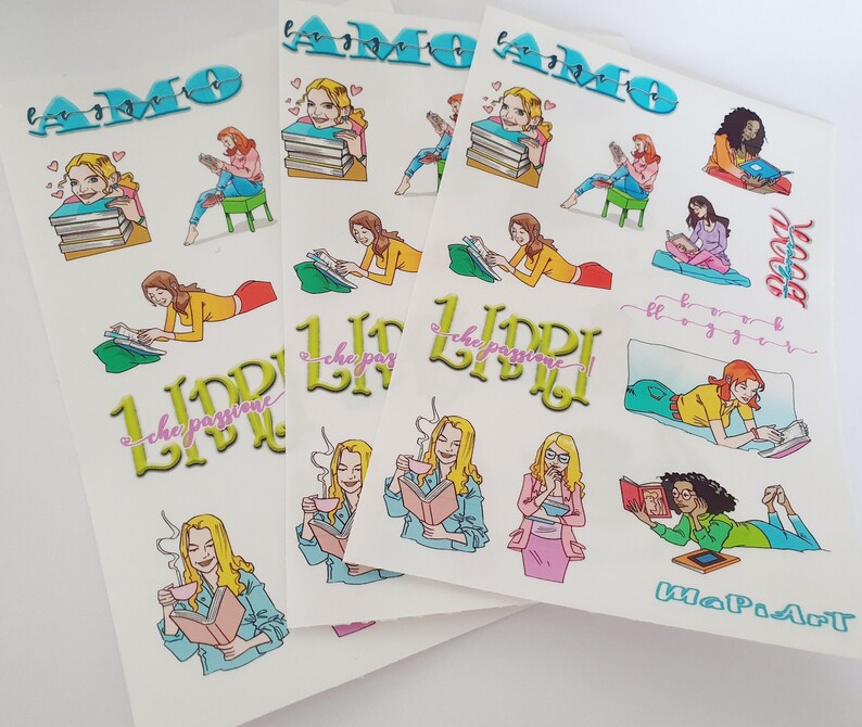 Stickers per bookblogger e lettrici immagine 1