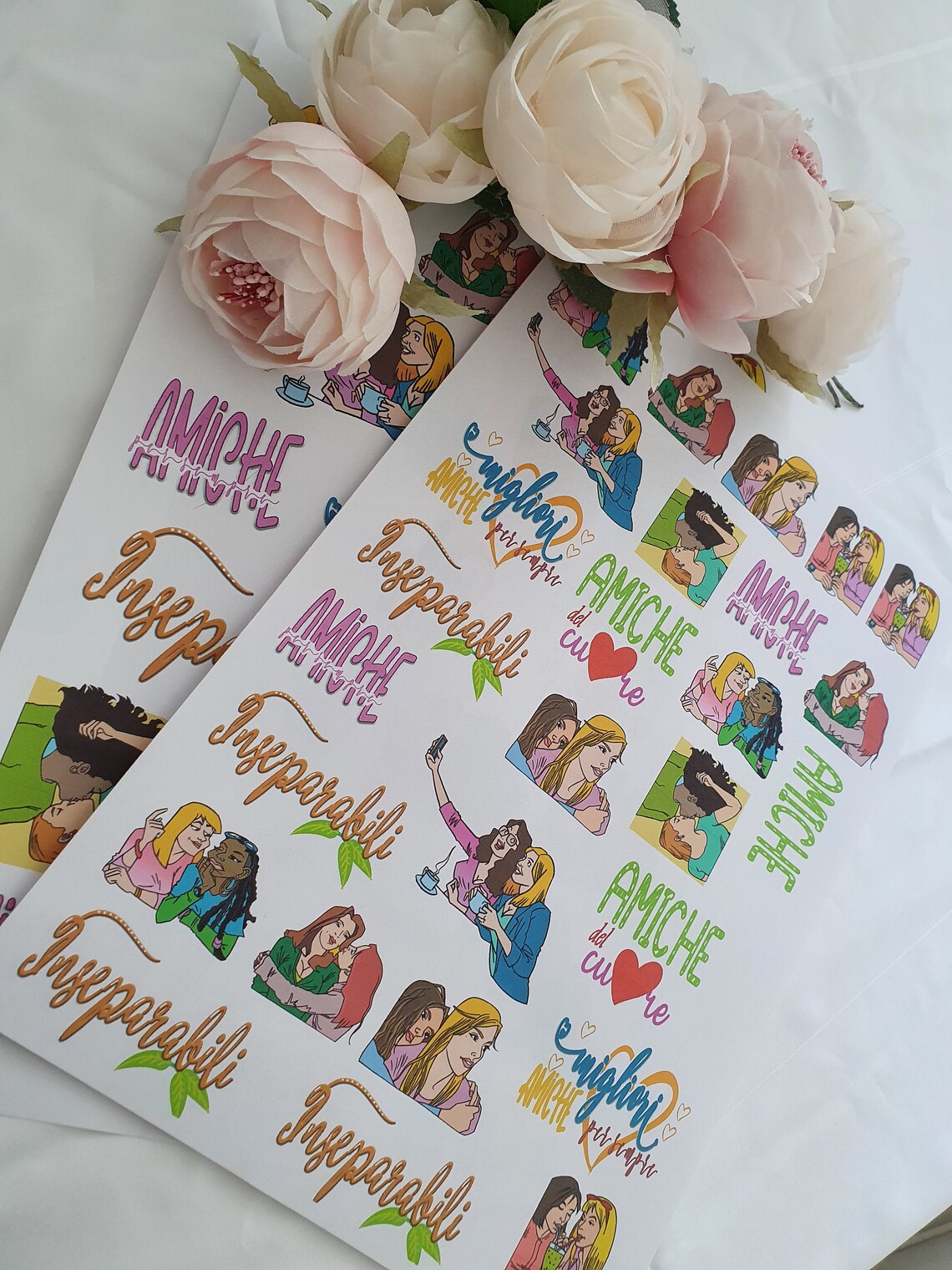 Best Friends Stickers Best Friends Etsy