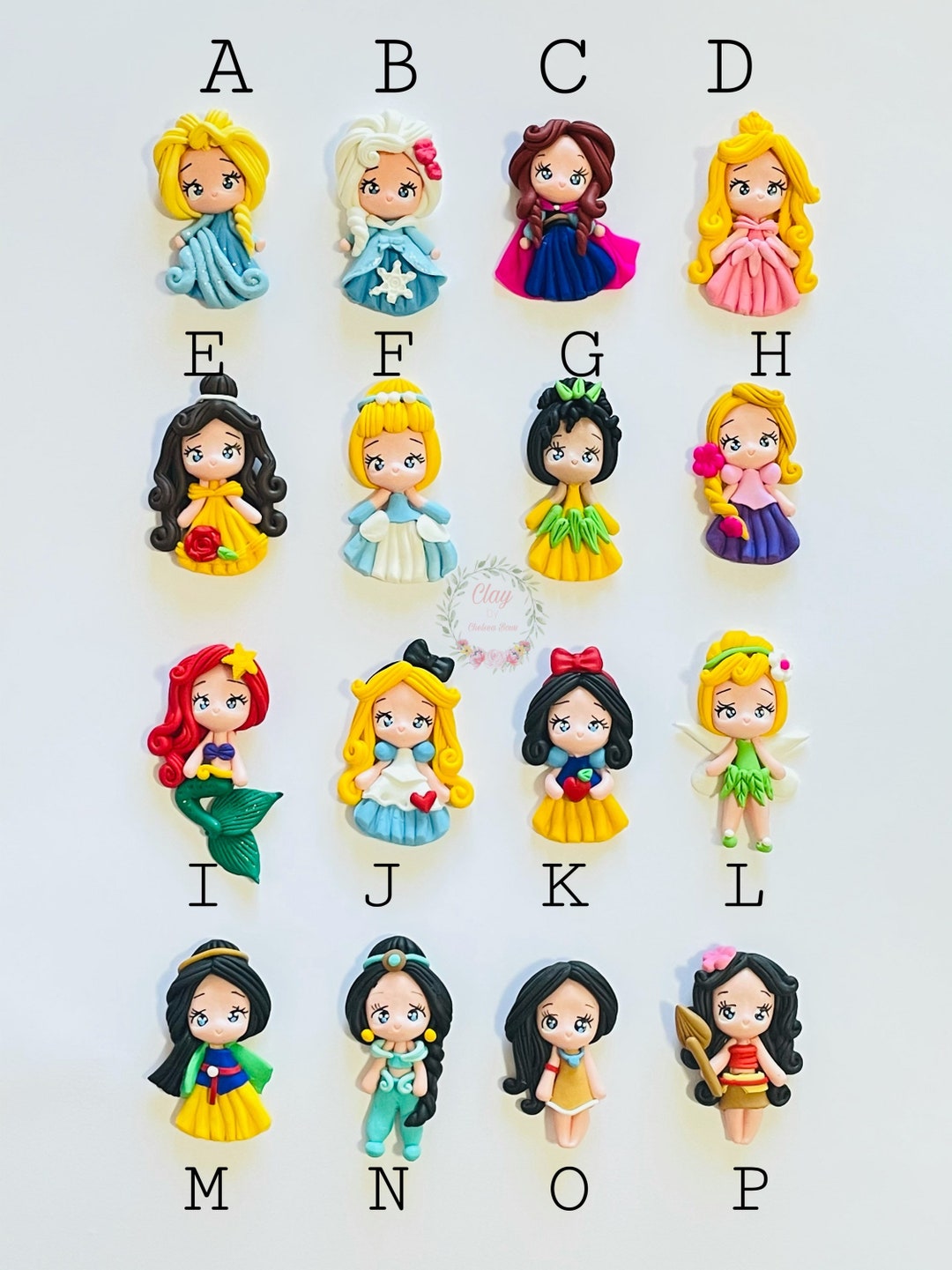 Polymer Clay Plastilina Princesas Disney Disney Princess Inspired
