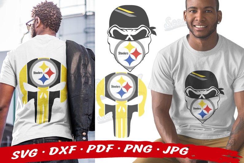 Download Pittsburgh STEELERS NFL Skull Svg Bundle Steelers Svg ...
