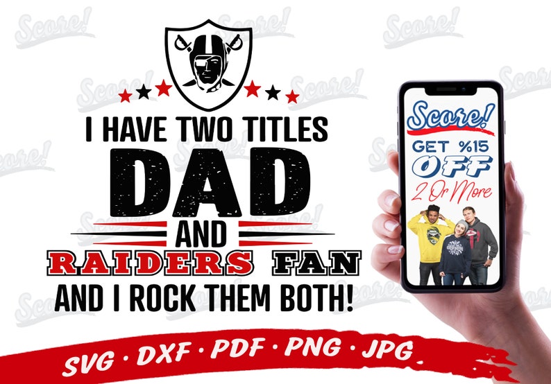 Download The RAIDERS Football Dad Svg Raiders Svg Files For Cricut | Etsy
